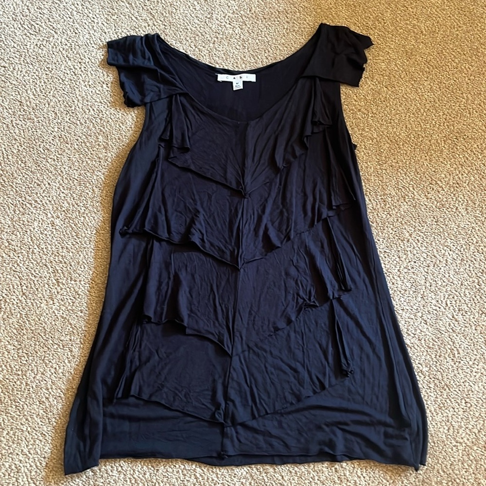 Cabi Black Flowy Tank